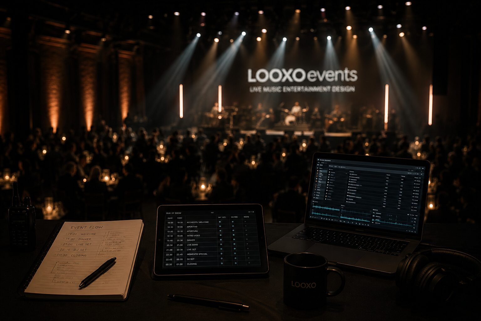 Regia e coordinamento di un evento live progettato da Looxo Events